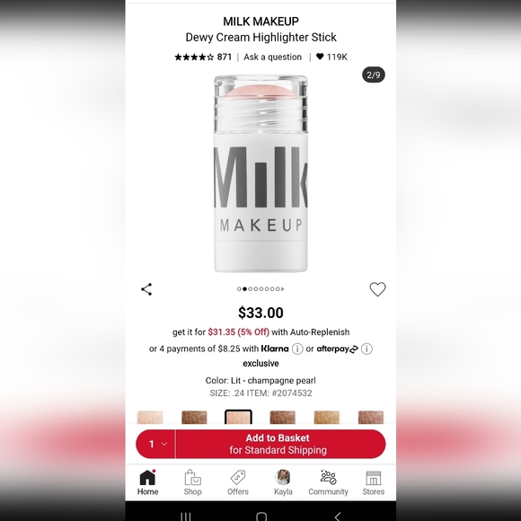 🌸3/$30! Brand new Milk Makeup highlighter in Lit - Picture 5 of 5